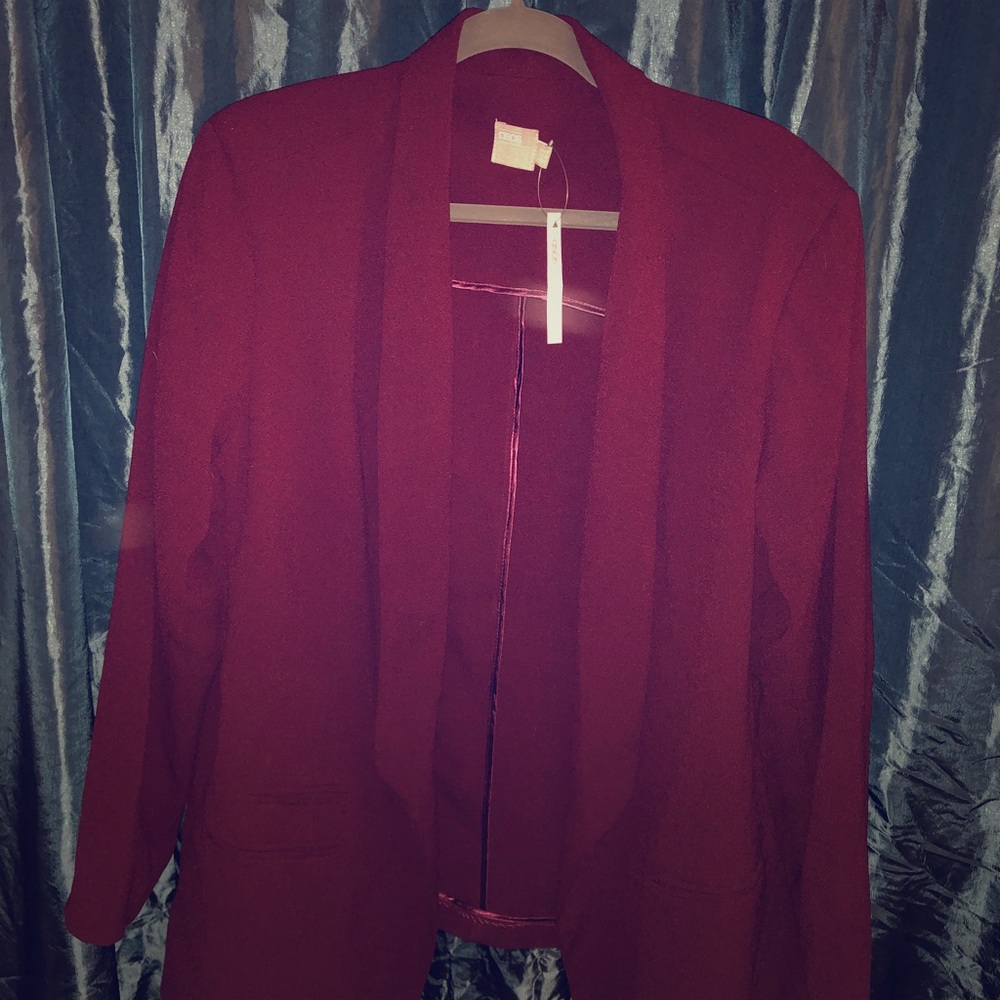 Burgundy Blazer